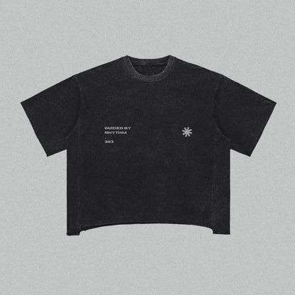 District 303 Heavyweight Boxy Tee - Industrial Grit and Distressed Hems.